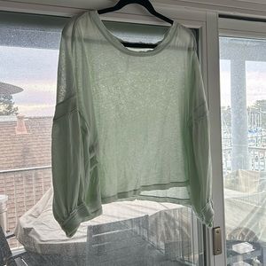 NWOT Free People long sleeve crop top. Size S.
